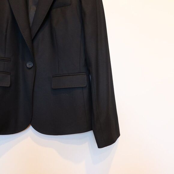 JCREW Super 110s 100% wool blazer black tailored suit jacket old money 6 flaw - Picture 5 of 11